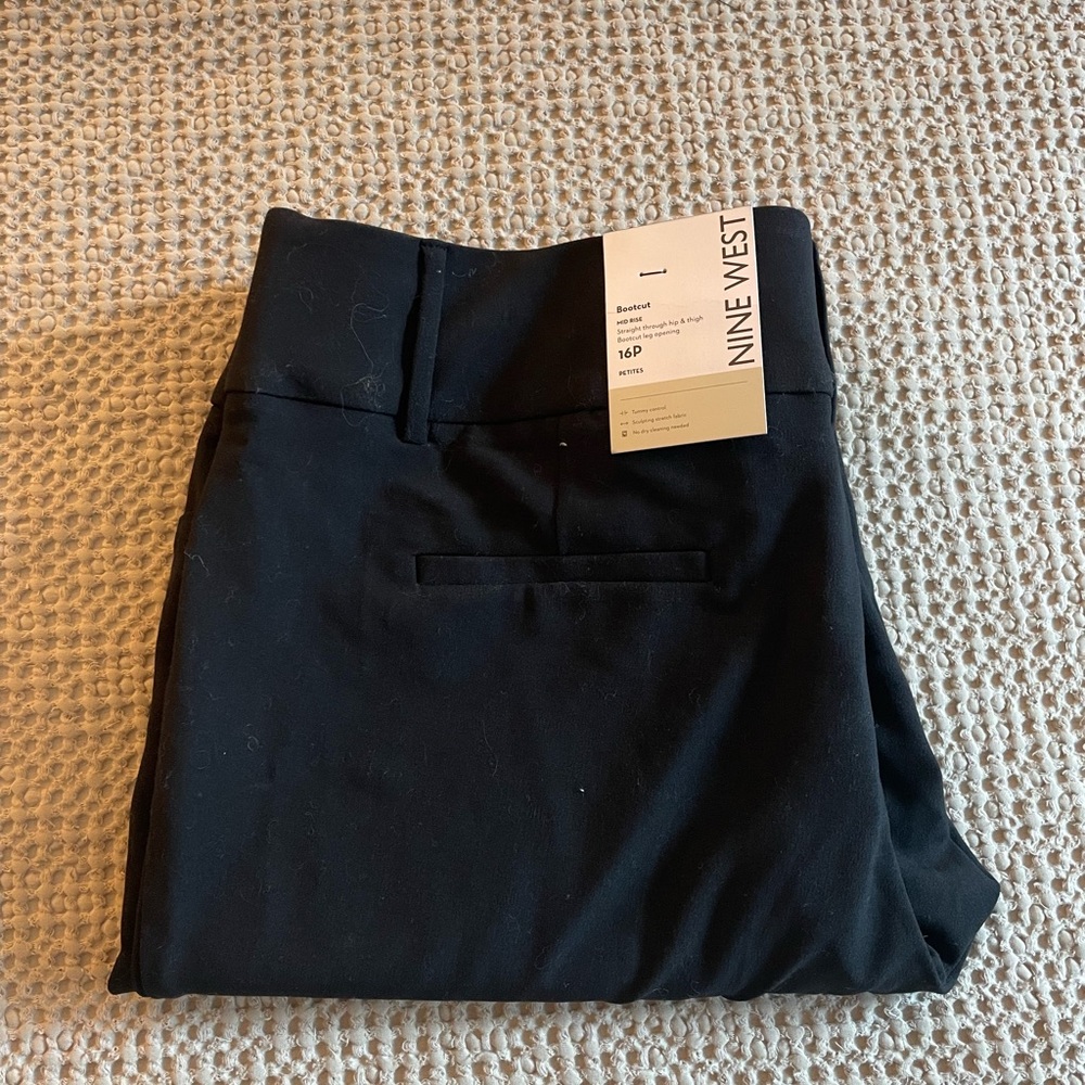 Nine West Black Bootcut Pants